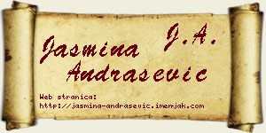 Jasmina Andrašević vizit kartica